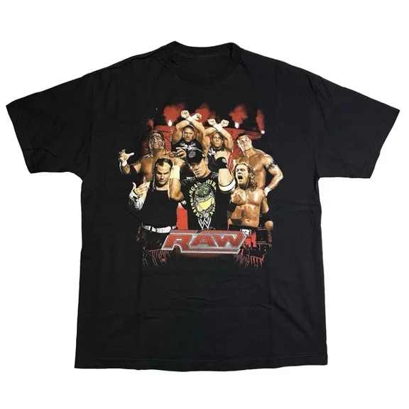NEW WWE RAW Shirt Cena Edge Umaga Hardys Orton Size S-5XL Reprint RARE