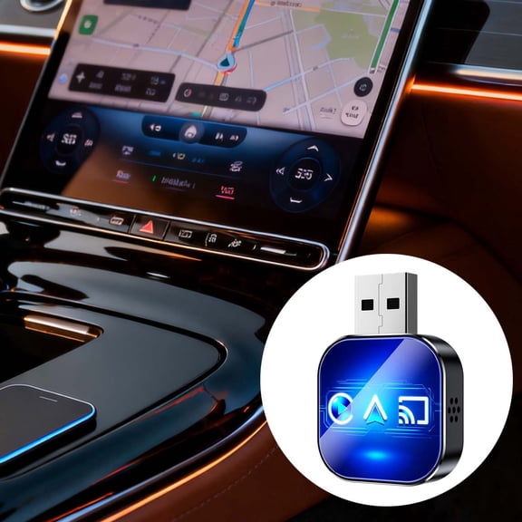 NEW Wireless Kivont 3 in 1 Adapter - 2026 Upgrade Wireless Carplay Adapter | with 2.4/5ghz WiFi and Bluetooth 5.0 - Mini USB-C Car Port - Plug and Play & Stable Control for Android (C)