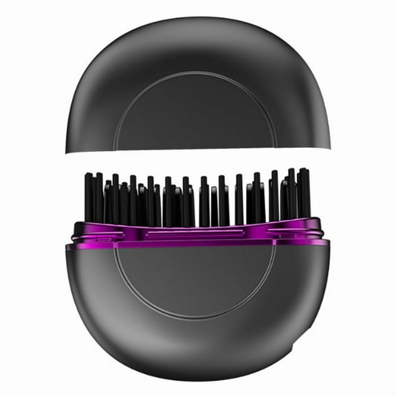NEW Wireless Rechargeable Travel-Friendly Portable Ionic Hair and Beard Straightener Brush,Mini Styler
