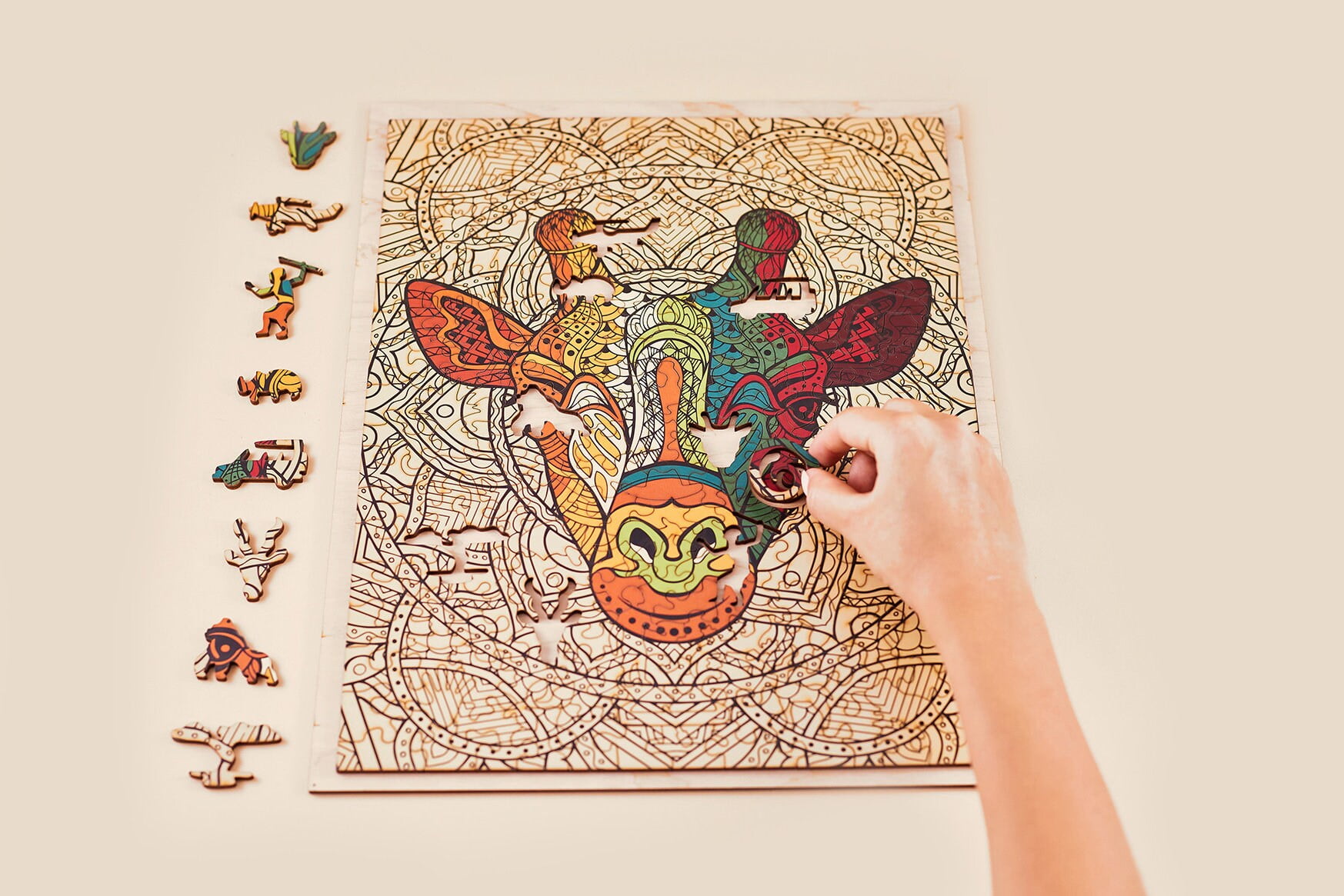NEW! Wooden puzzle - GIRAFFE- Large High Quality Puzzles Eco-friendly