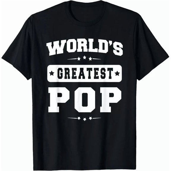NEW/World's Greatest Pop Father's Day Grandpa Gift Unisex T-Shirt