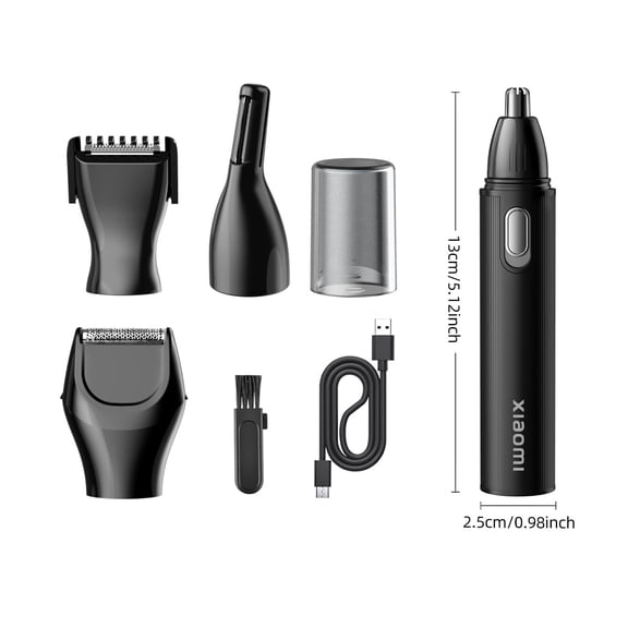 NEW Xiaomi 4 in 1 Electric Nose Ear Hair Trimmer for Men Painless USB Rechargeable Sideburns Eyebrows Beard Hair Clipper Shaver