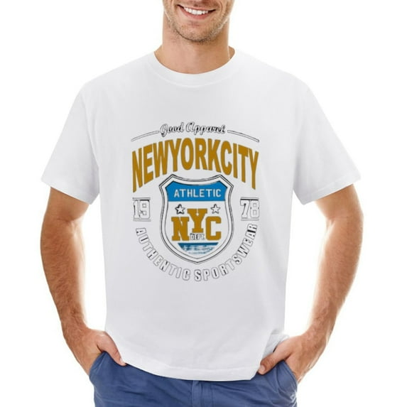 NEW YORK CITY 1978 Men’s Graphic T-shirt Vintage Short Sleeve Sport Tee White 3XL