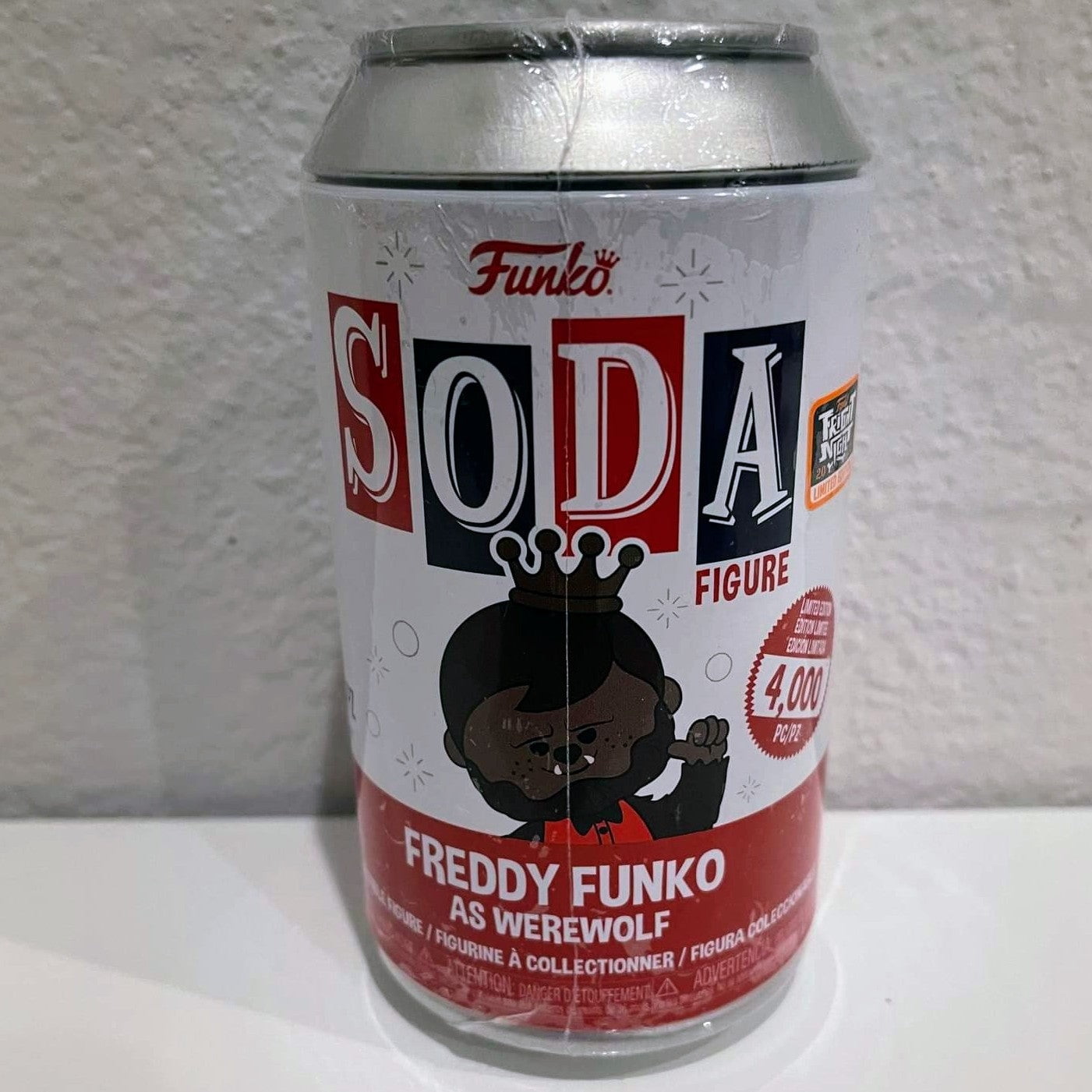 NEW YORK COMIC CON 2022: POP! Funko: Frightmare on Fun Street  - SEALED SODA Vinyl Freddy Funko as Werewolf LE4000