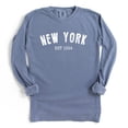 thumbnail image 1 of NEW YORK EST1624 Graphic Long Sleeve T-Shirt, 1 of 8