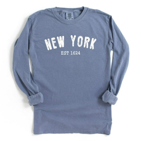 NEW YORK EST1624 Graphic Long Sleeve T-Shirt