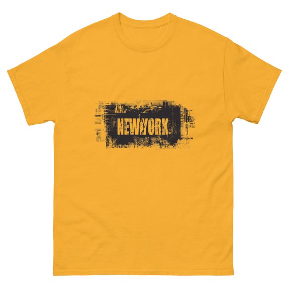 NEW YORK Unisex classic tee (Gold, S)