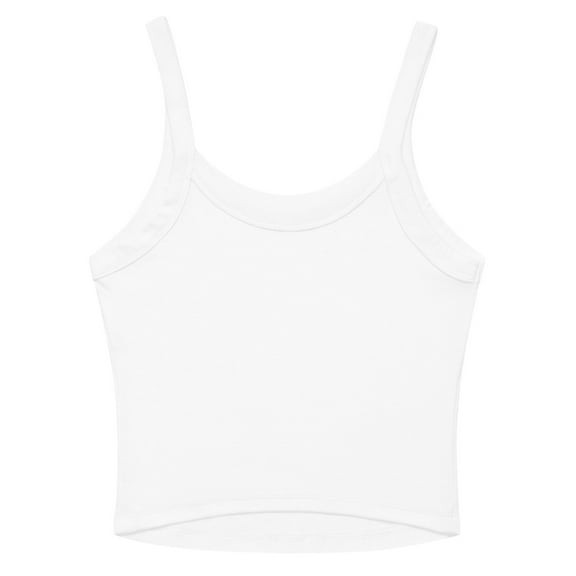 NEW YORK Women’s micro-rib tank top (Solid White Blend, XS)