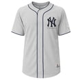 thumbnail image 1 of MLB New York Yankees Men's Gray Full Button Jersey, 1 of 5