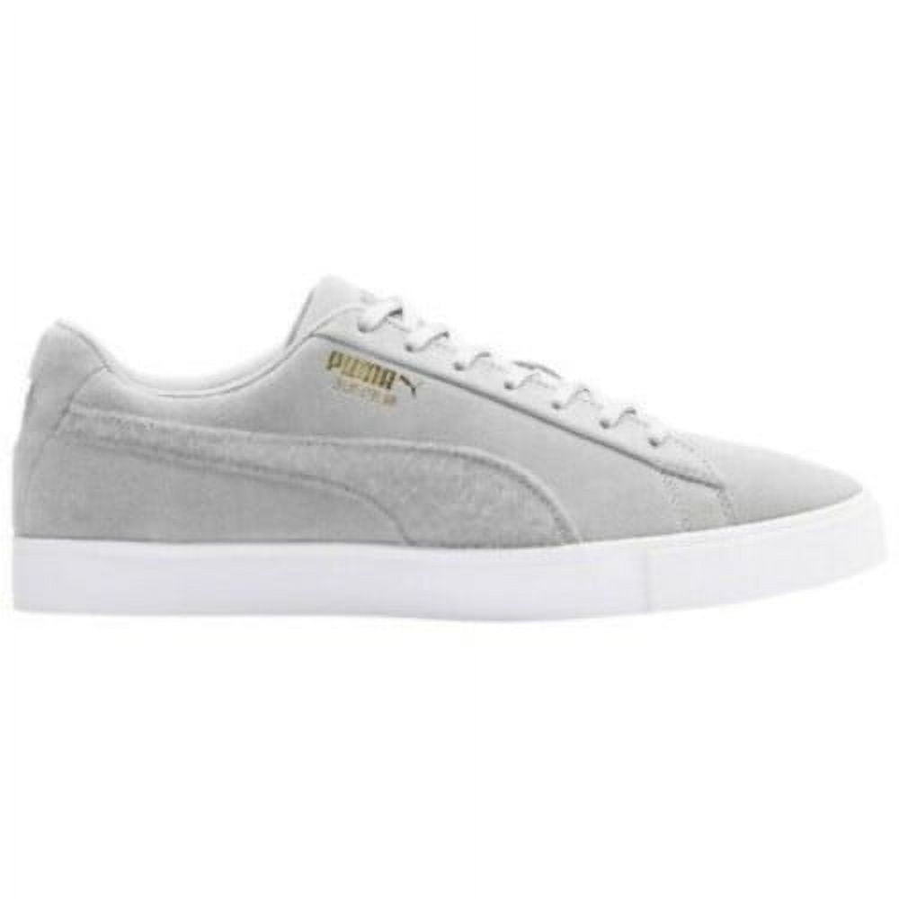 NEW Youth Puma Suede G Patch LE Spikeless Golf Shoes Quarry / Grey Sz 4.5 Y