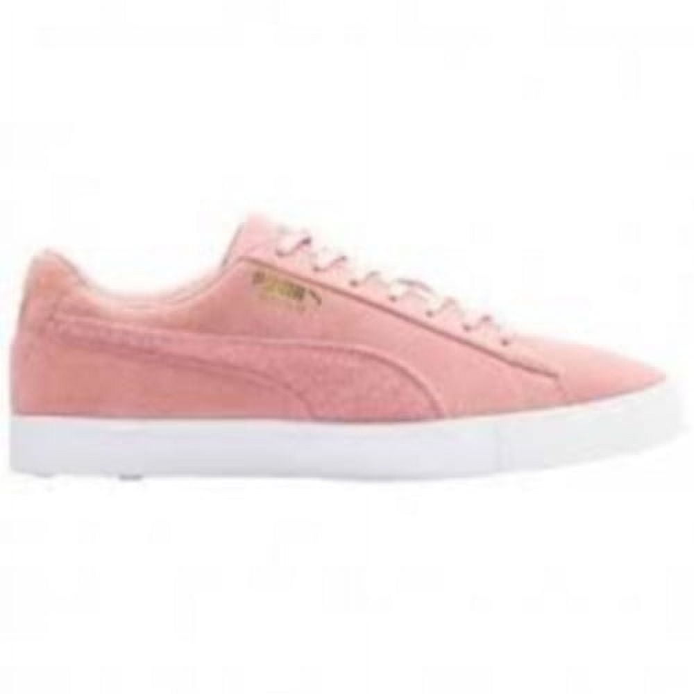 NEW Youth Puma Suede G Patch Spikeless LE Golf Shoes Bridal Rose
