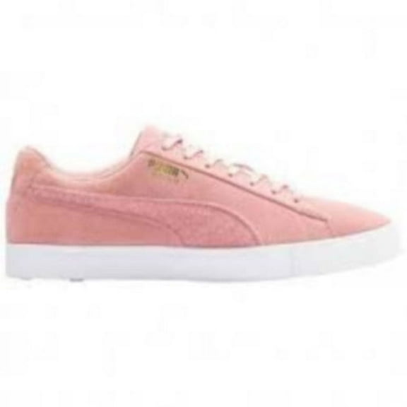 NEW Youth Puma Suede G Patch Spikeless LE Golf Shoes Bridal Rose Sz 4.5 Y