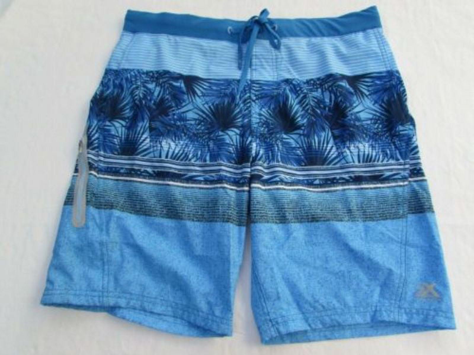 ZeroXposur Men's Stretch Swim Trunks w/ Diagonal Pocket