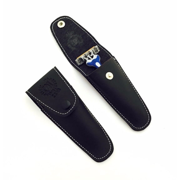 NEW ZEVA PU LEATHER PROTECTIVE TRAVELING CASE FOR SAFETY RAZOR FREE SHIPPING USA