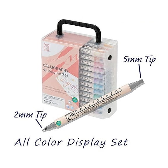 The Memory System Calligraphy Pen - 48 Color Set -  by ZIG Kuretake