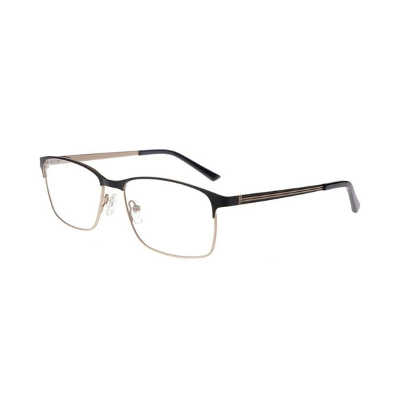 NEW finey eyewear F-1111 Matte Black & Gold Eyeglasses 55/16/140
