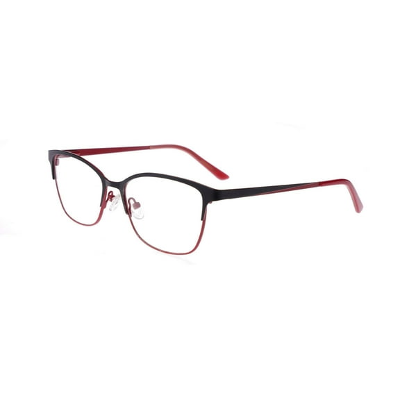 NEW finley eyewear F-1104 Black & Red Eyeglasses 52/16/140