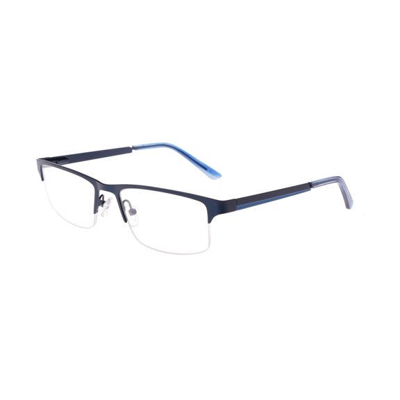 NEW finley eyewear F-1106 Metallic Blue Eyeglasses 55/17/140
