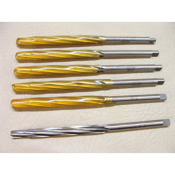 NEW lot of 6 ARROW T&R 3/8" spiral chucking reamer 5/16" pilot & straight shank