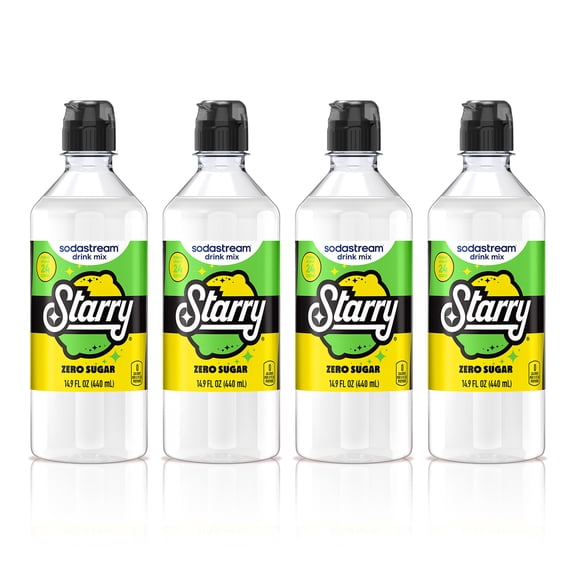sodastream 14.9 fl oz Starry Zero Sugar Drink Mix, 4pk