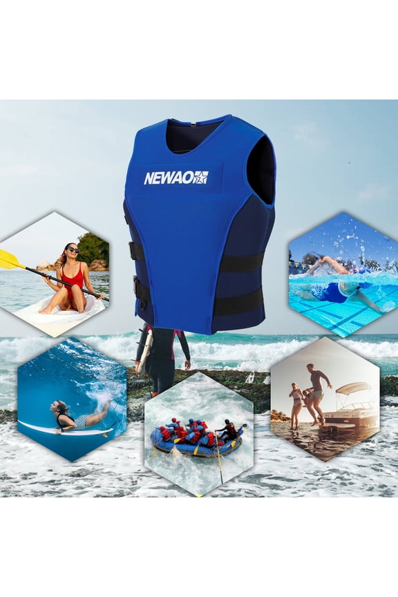 Adults Neoprene Safety Float Suit for Kayaking Fishing Surfing Canoeing Sailing Water Ski Wakeboard Swimming