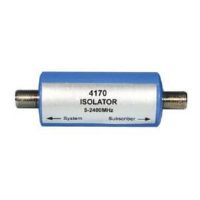 NEWARK MULTICOMP PRO MCM-4170 COAXIAL GROUND LOOP ISOLATOR W/ 2KV SURGE PROTECTION FOR OTA, CABLE TV & SATELLITE APPLICATIONS 5-2400MHZ
