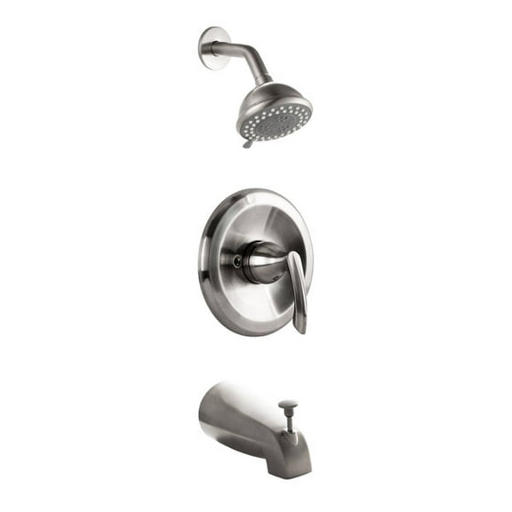 NEWATER All-in-One Kit with Rough in-Valve,Brushed Nickel