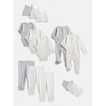 thumbnail image 1 of Wonder Nation Organic Cotton Baby Gender Neutral Layette Gift Set, 14-Piece, Sizes Newborn-9 Months, 1 of 21