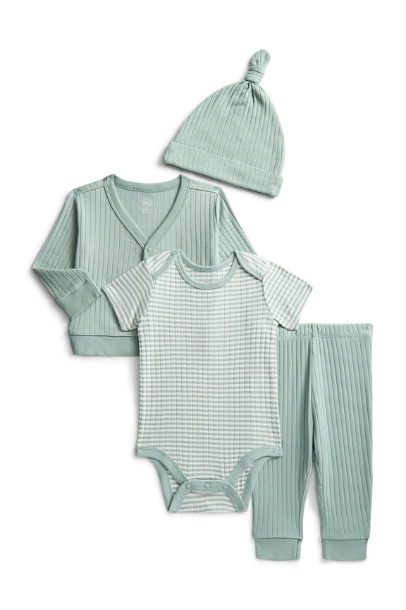 Baby Boy Take Me Home Layette Gift Set, 4-Piece, Sizes Newborn-9 Months