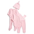 thumbnail image 1 of Wonder Nation Baby Girl Layette Gift Set, 4-Piece, Sizes Newborn-9 Months, 1 of 6