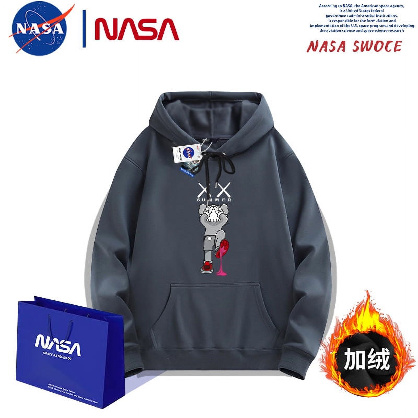 NEWCE NEWCE American Cartoon Animation Hooded Sweatshirt Men‘s and