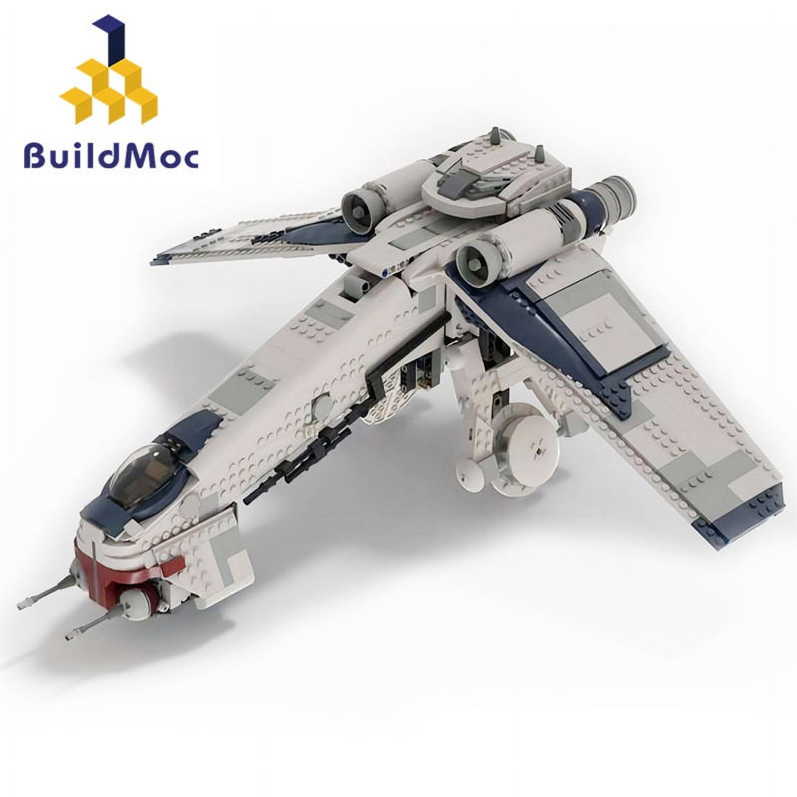 NEWCE BuildMoc space rocket series MOC124928 Republic airdrop boat V2