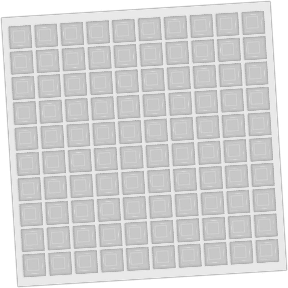 NEWCE Door Rubber Bumpers 100 Pcs Self Adhesive Sound Dampening Clear