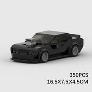 NEWCE MOC blocks compatible with Lego Dodge Challenger Charger Dom 8 grid speed series Super Racing