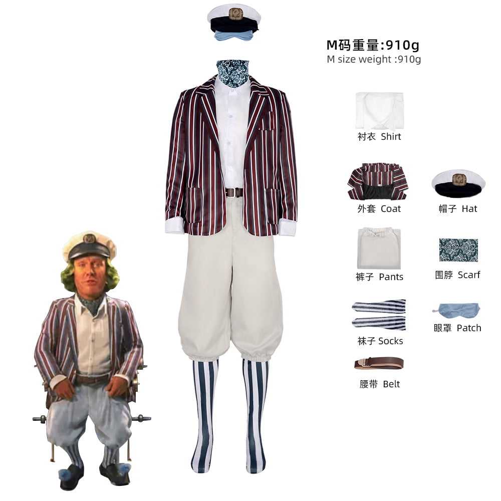 NEWCE Opalunpa cos costume 2023 movie Wangka OompaLoompa roleplaying
