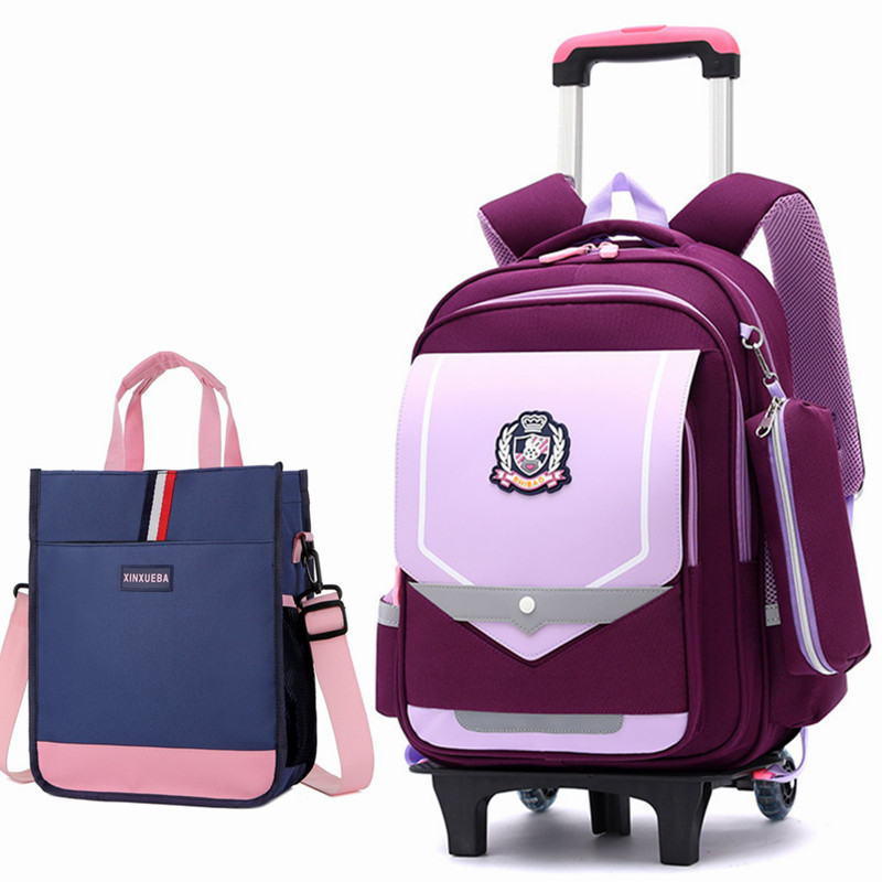 NEWCE School Bag 2024 New Largecapacity Trailer with Pulleys for