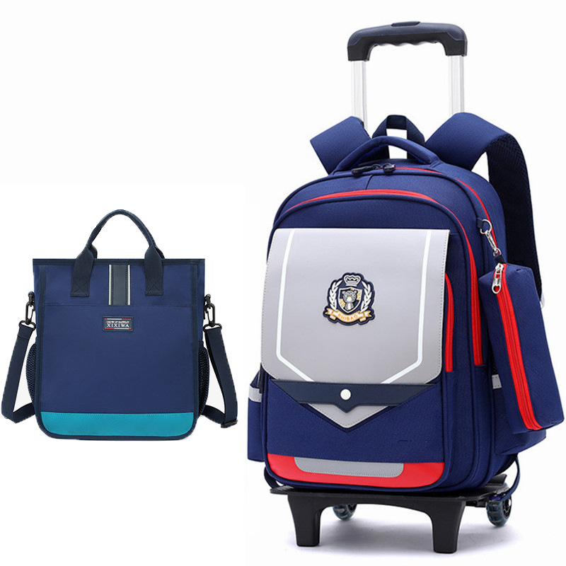 NEWCE School Bag 2024 New Largecapacity Trailer with Pulleys for