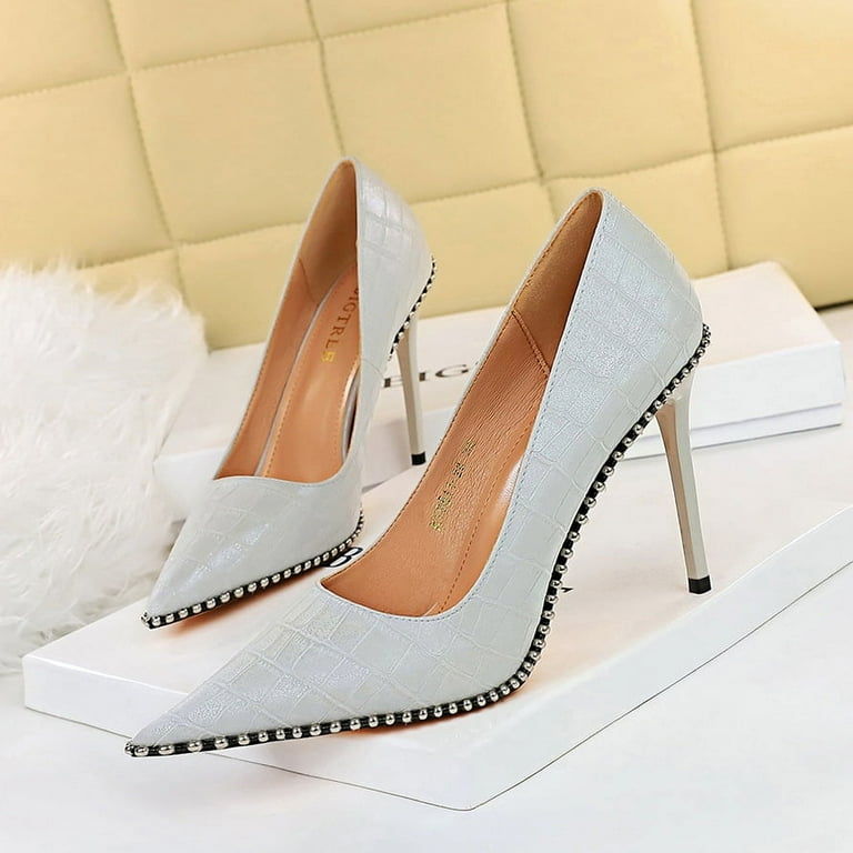 Stone high heels online