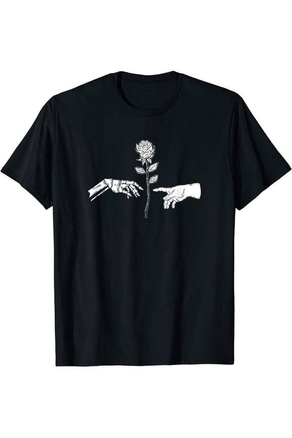 NEWCreation Rose Grunges Aesthetic Clothes Punk Alt Gothic Goth T-Shirt