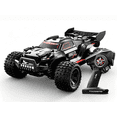 thumbnail image 1 of 1:18 Scale Fast RC Cars for Adults & Kids, Max 20 MPH, 4WD Off-Road RC Trucks, All Terrain Remote Control Car for Snow, Sand, Beach & Rocky Surfaces, Black, 1 of 7
