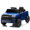 thumbnail image 1 of NEWDOOD 12V Licensed RAM 3500 Ride on Toy for Kids, Toddler Ride on Truck with Parent Remote Control, 2WD, Rear Shock Suspension, LED, Electric Car for Kids with Bluetooth, 3 Point Safety Belt (Bule), 1 of 7
