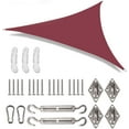 thumbnail image 1 of NEWEEN 16x16x16 ft Triangle Sun Sail Shade with Hardware Kit - Red, 1 of 8