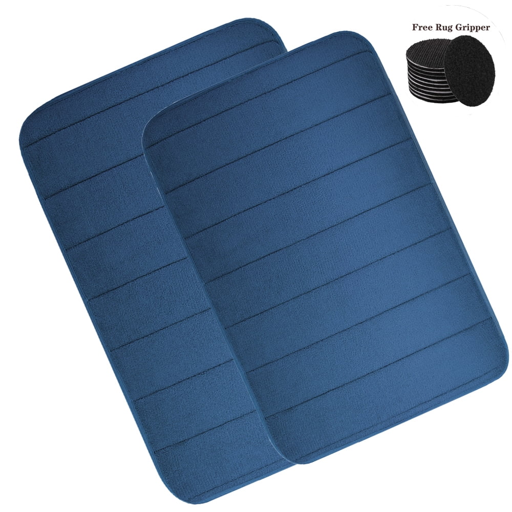 NEWEEN Bath Mat Set with Rug Gripper 1/2/3 Pieces Bathroom Rugs Toilet