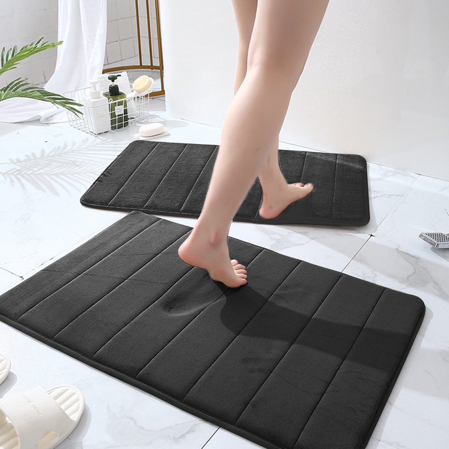 Super Water Absorbent Bath Mat Washable Quick Dry Non Slip Bathr 並行輸入品 : Loismood Cute SPA Bathroom Mat Super Water Absorbent