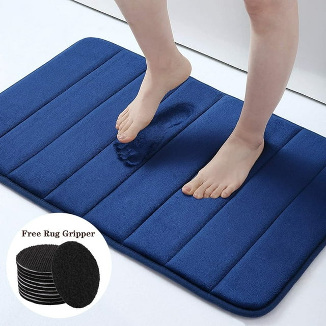NEWEEN Bath Mats with Rug Gripper Non Slip Memory Foam Bathroom Rugs
