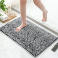 thumbnail image 1 of NEWEEN Chenille Bathroom Rugs Soft Non-Slip Super Water Absorbing Shower Mats, 20"x30", Light Grey, 1 of 9
