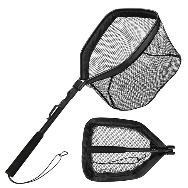 NEWEEN Fishing Net Fish Landing Nets Collapsible Telescopic Sturdy Pole Handle for Saltwater