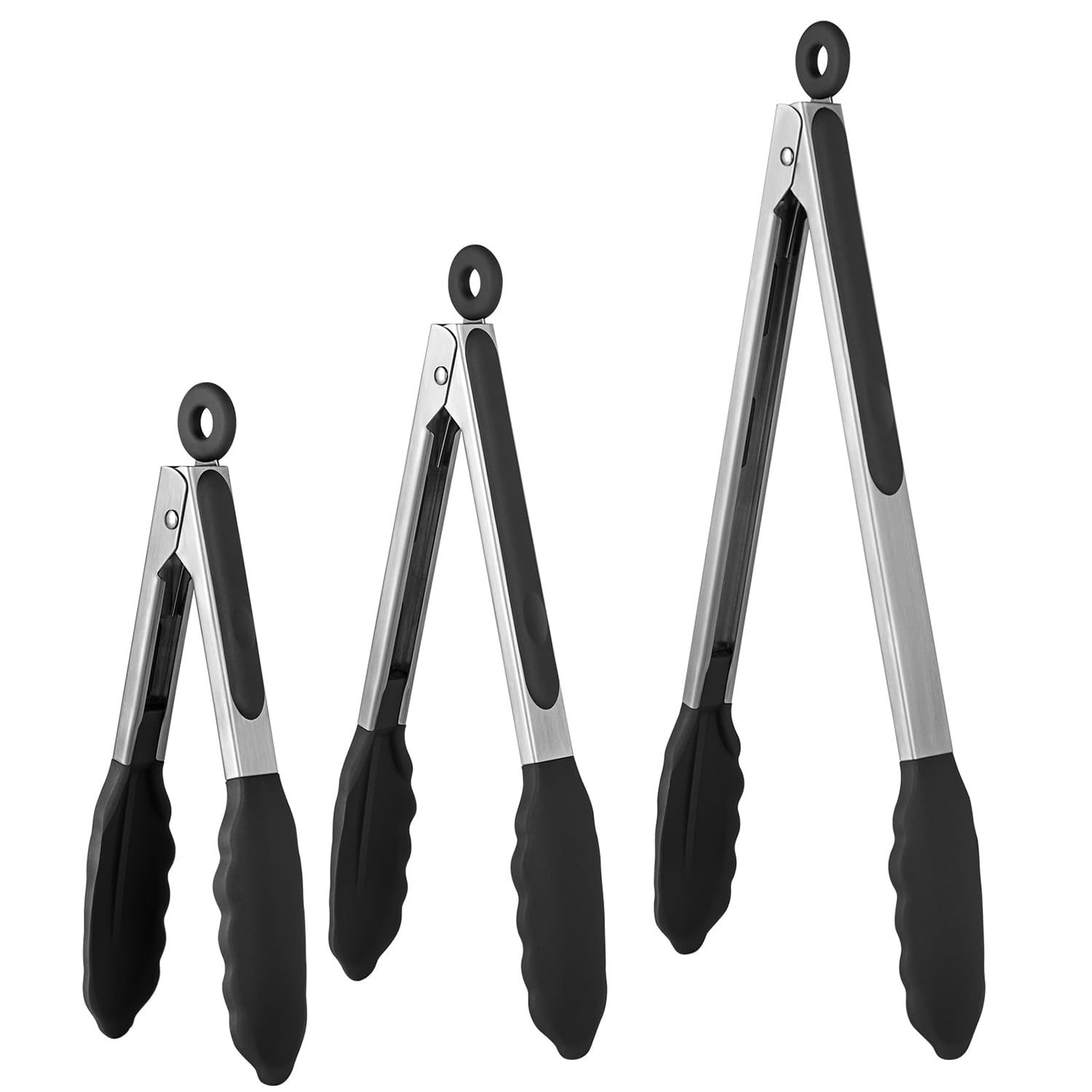 NEWEEN Kitchen Tongs,Cooking Tongs,Silicone Tongs,Salad Tongs,NonSlip