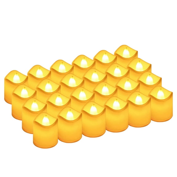 NEWEEN LED Tea Light Candles 24pcs Electric Fake Realistic No Flickering Flameless Candles
