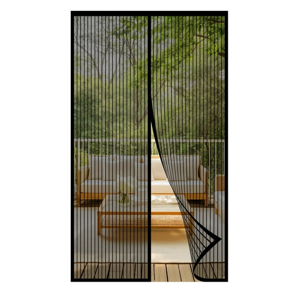 NEWEEN Magnetic Screen Door - 38 Inch x 83 Inch Mesh Door Screen with Magnets, Door Net Fits Door Size 36 inch x 82 inch Hands Free Mesh Partition Keeps Bugs Out